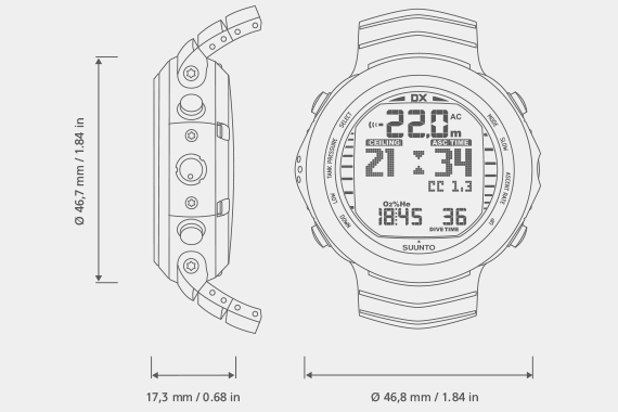 Suunto DX Titanium с трансмиттером